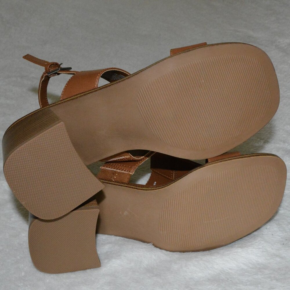 torrid Tan Strappy Leather Sandals - Picture 6 of 6